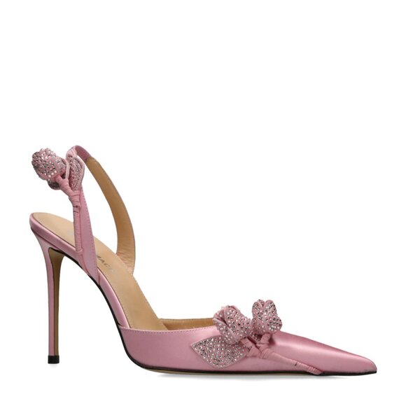 NIB MACH & MACH 110mm Wonder Tulip satin slingback pumps - Picture 4 of 6